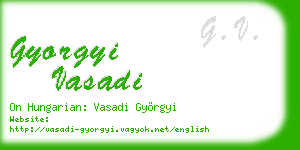 gyorgyi vasadi business card