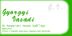 gyorgyi vasadi business card